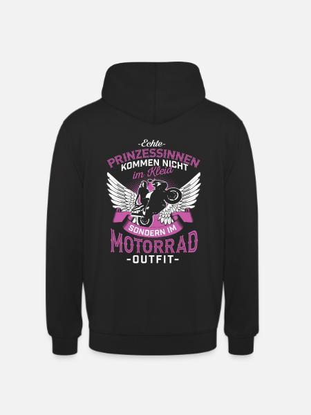 Prinzessinnen Motorrad - Unisex Hoodie - Schwarz