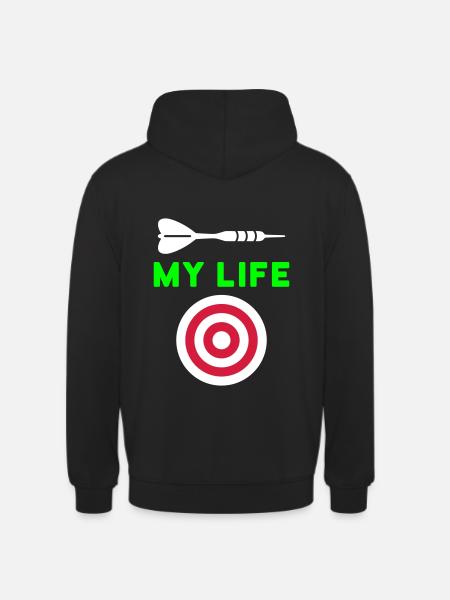 My life (dart, target) - Unisex Hoodie - black