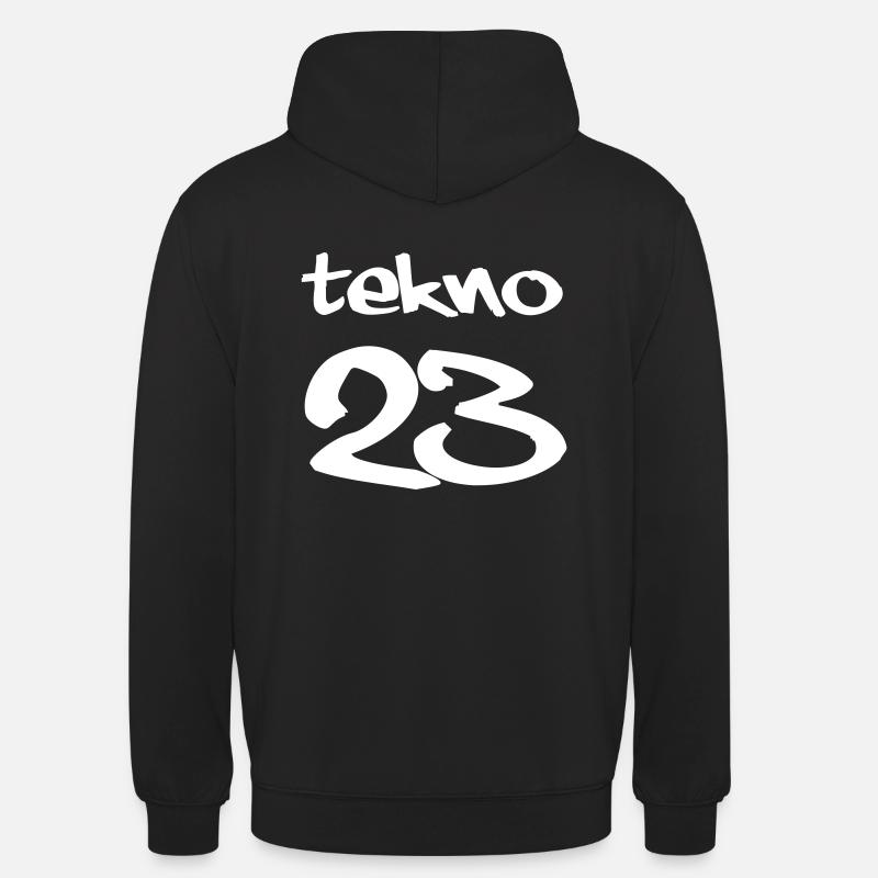 tekno 23 - Sweat-shirt à capuche unisexe - noir