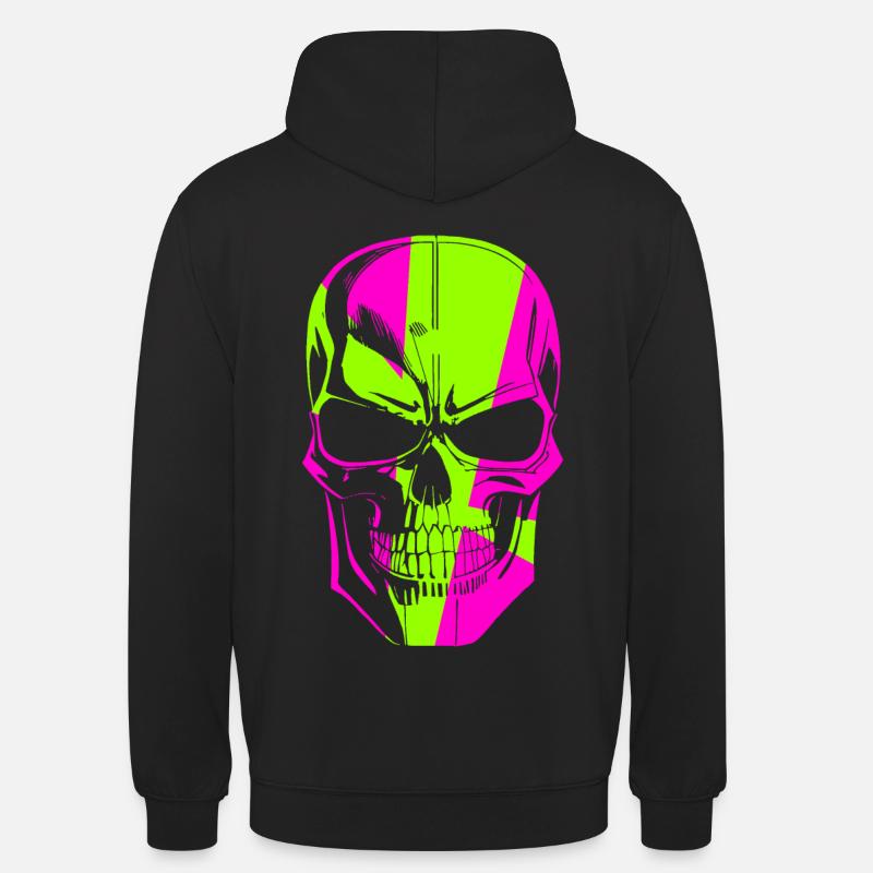 Crâne Techno Crass - Sweat-shirt à capuche unisexe - noir