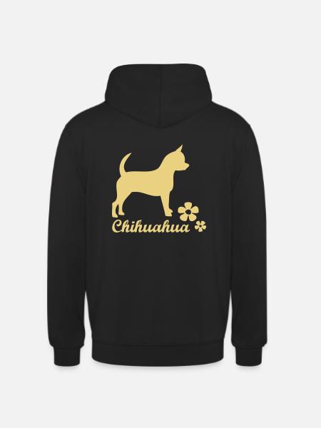 chihuahuatext - Sweat-shirt à capuche unisexe - noir