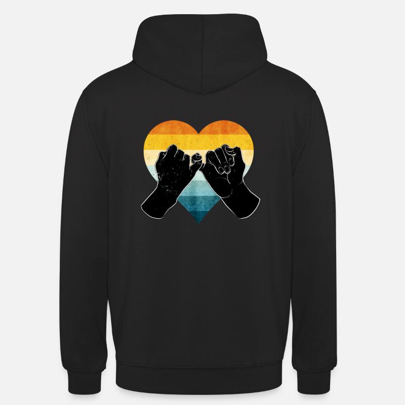 Relation amicale - Sweat-shirt à capuche unisexe - noir