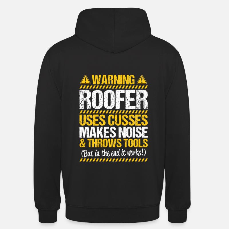 Dachdecker Dachdeckerei Dachklempner Roofer - Unisex Hoodie - Schwarz