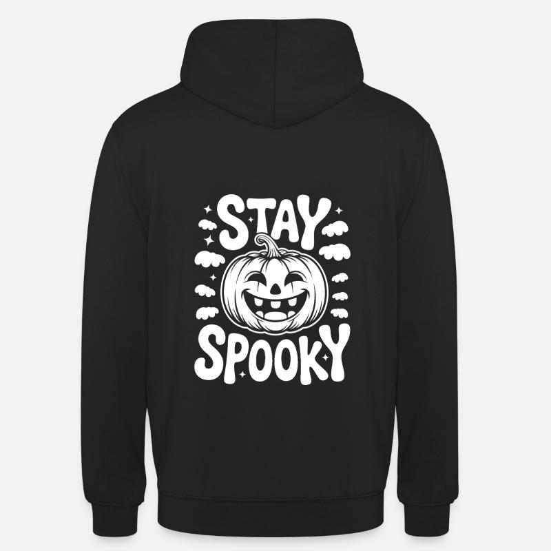 Restez effrayant drôle Halloween Design - Sweat-shirt à capuche unisexe - noir