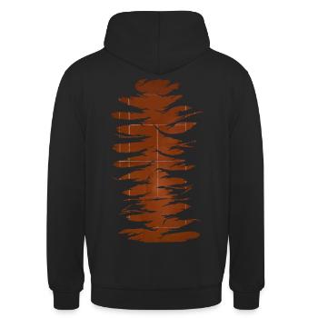 Chemise de tennis Saison Terre Battue - Sweat-shirt à capuche unisexe - noir - Dos - Michal (187cm)