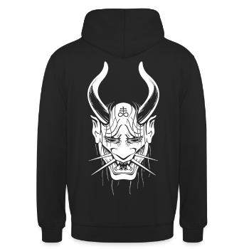 Oni - Unisex Hoodie - Schwarz - Hinten - Michal (187cm)