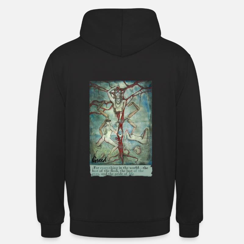 Greed ancient desire - Sweat-shirt à capuche unisexe - noir