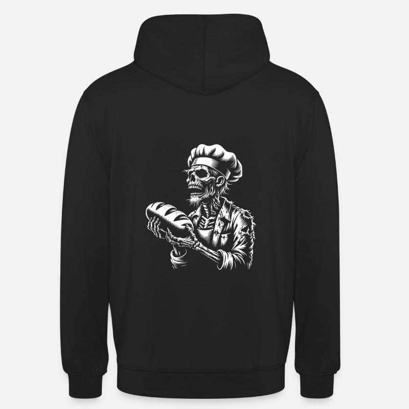 Zombie Bäcker gruseliger Bäcker - Unisex Hoodie - Schwarz