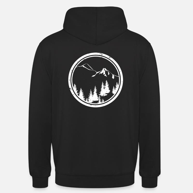 Gebirge - Unisex Hoodie - Schwarz