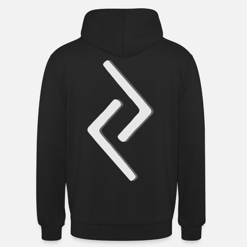 Futhark Runenalphabet Jara - Unisex Hoodie - Schwarz