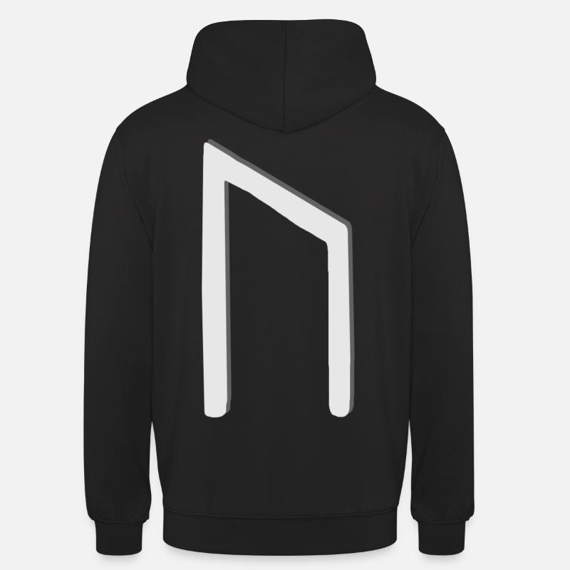 Futhark Runenalphabet Uruz - Unisex Hoodie - Schwarz