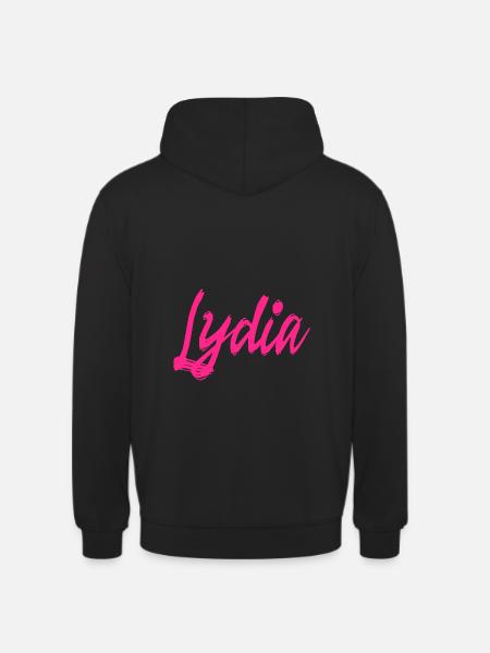 Lydia, Lydia Name, Lydi, Lyda, Lydda, Lydia - Unisex Hoodie - black