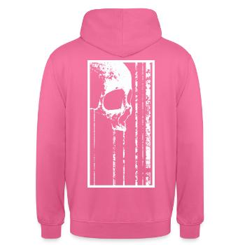 Skull - the art of decay - Unisex Hoodie - pink - Back - Michal (187cm)