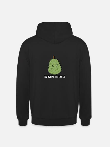 No Durian Allowed - Unisex Hoodie - black