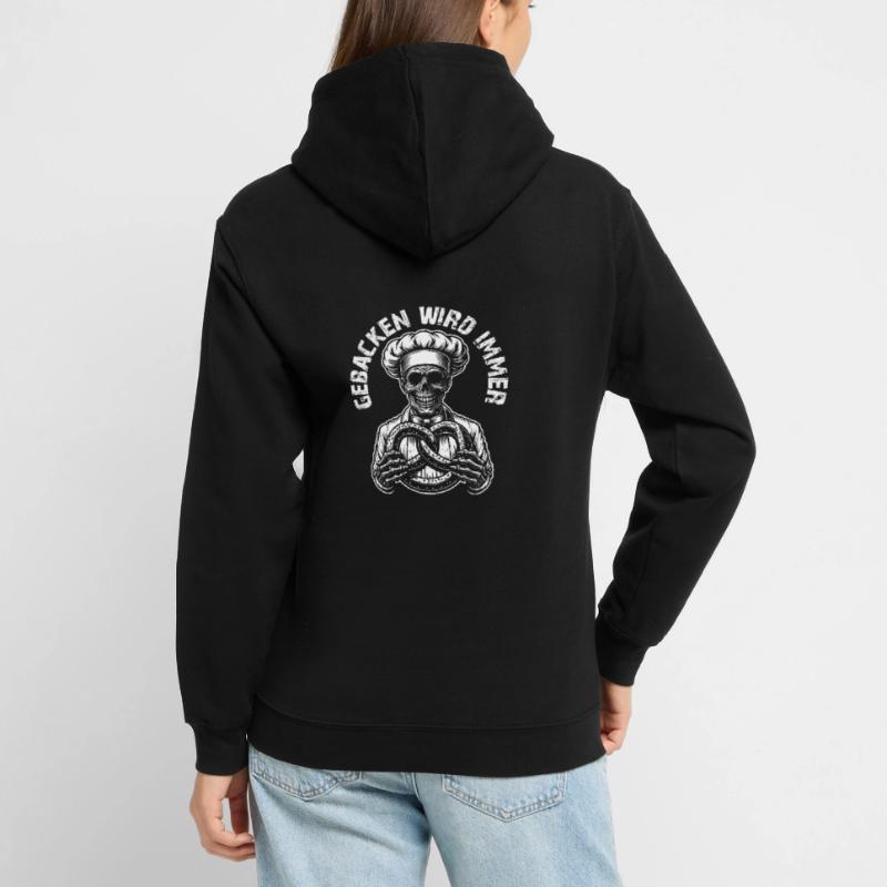 Zombie als Bäcker - gebacken wird immer Unisex Hoodie