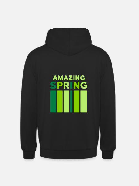Amazing Spring (bar) - Sweat-shirt à capuche unisexe - noir
