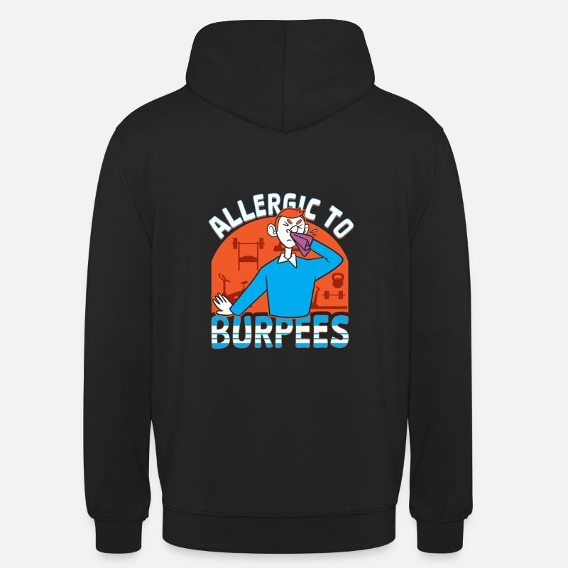 Burpees Training, Squat, Kardiotraining - Unisex Hoodie - Schwarz
