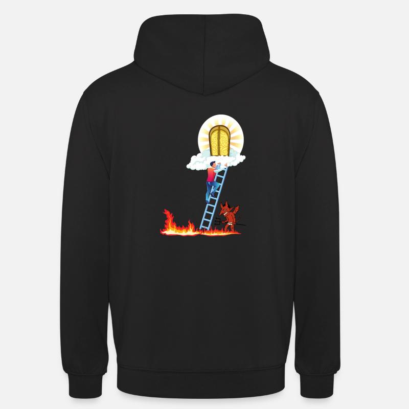 Himmel oder Hölle - Unisex Hoodie - Schwarz