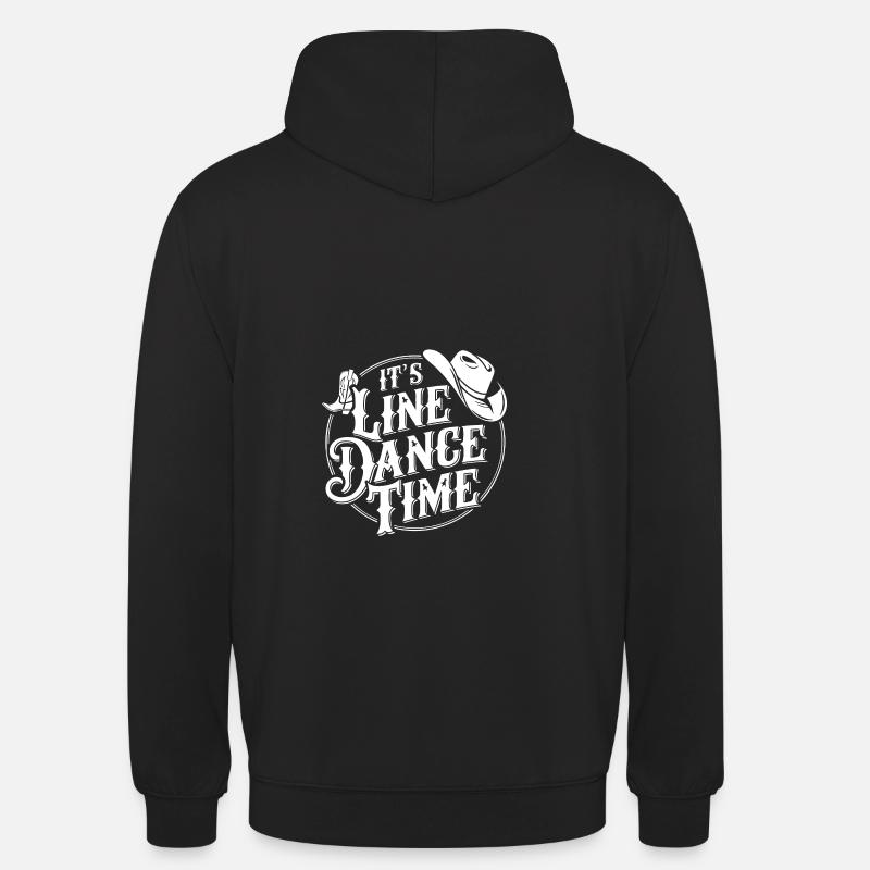 Line Dance Time Line Dancing Dancing - Unisex Hoodie - black