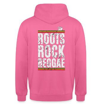 Roots Rock Reggae - Sweat-shirt à capuche unisexe - rose - Dos - Michal (187cm)
