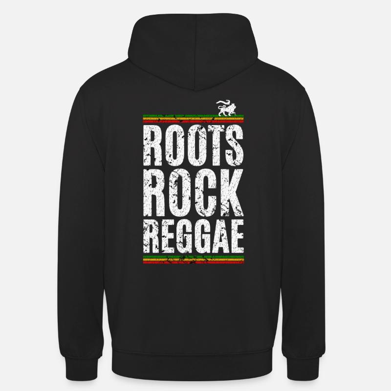 Korzenie Rock Reggae - Bluza z kapturem typu unisex - czarny