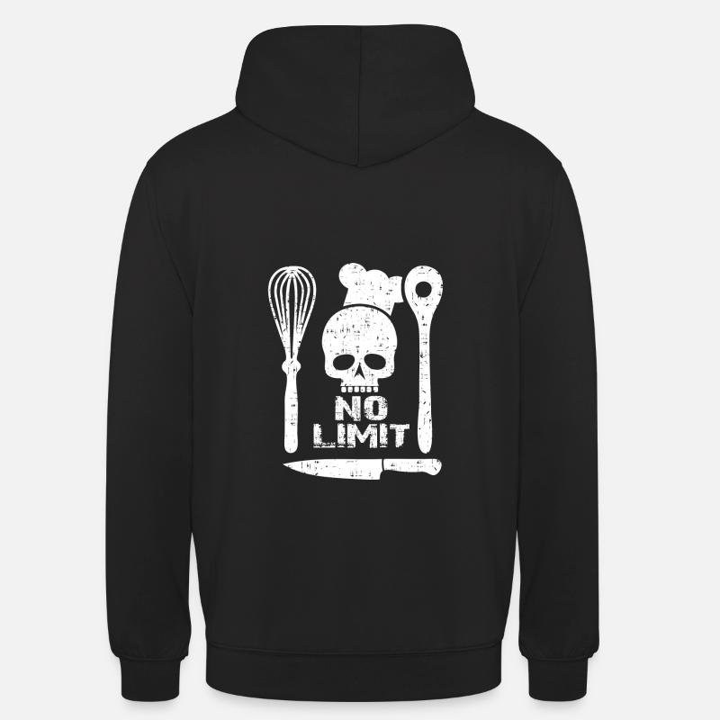 Cuisine crâne sans limite - Sweat-shirt à capuche unisexe - noir