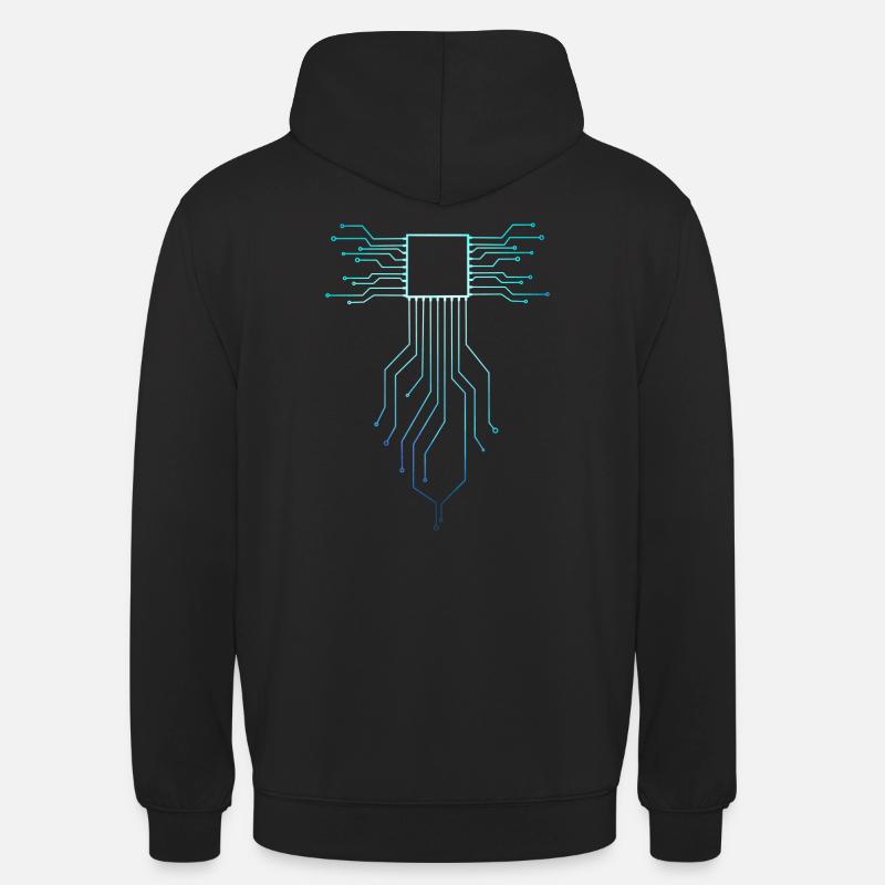 CPU PRINTED CIRCUIT BOARD - Unisex Hoodie - black