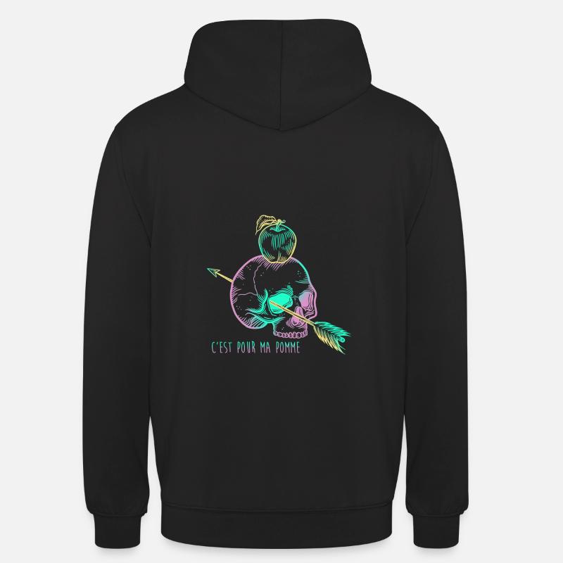 Skull Apple mauve - Sweat-shirt à capuche unisexe - noir