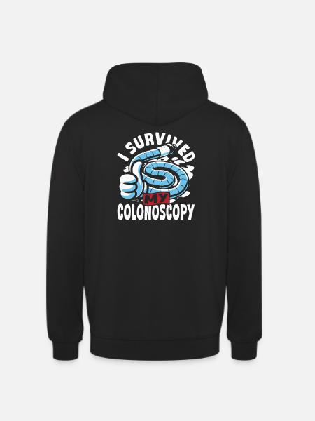 Endoscopy diagnosis, colonoscopy - Unisex Hoodie - black