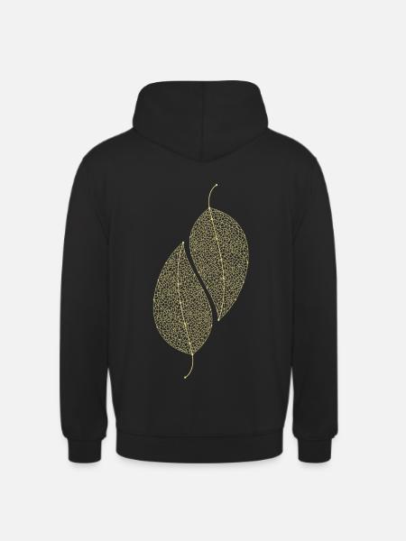Leaves Decorative - Unisex Hoodie - black