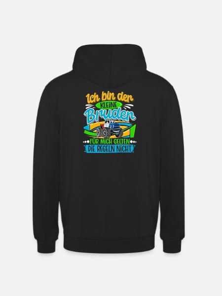 Kleiner Bruder Monstertruck - Unisex Hoodie - Schwarz