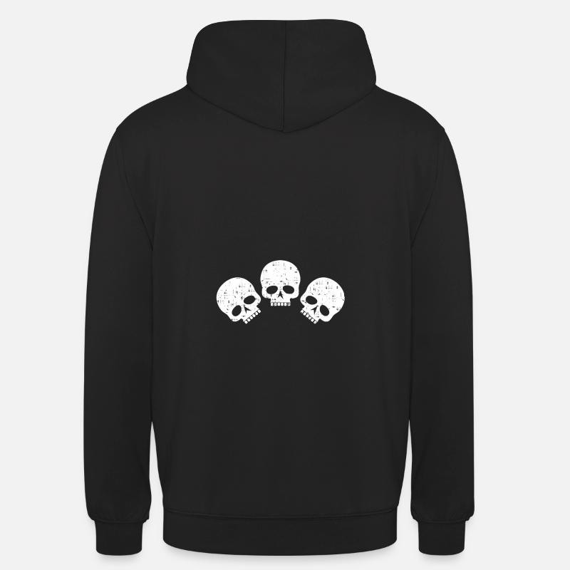 drei totenköpfe | three skulls - Unisex Hoodie - Schwarz