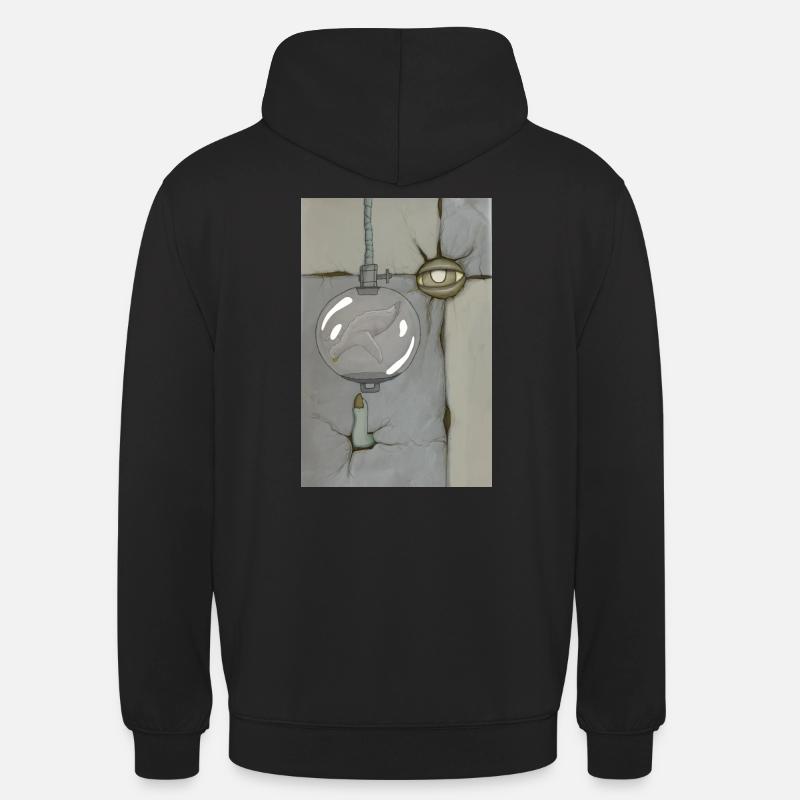 bubble bird - Sweat-shirt à capuche unisexe - noir