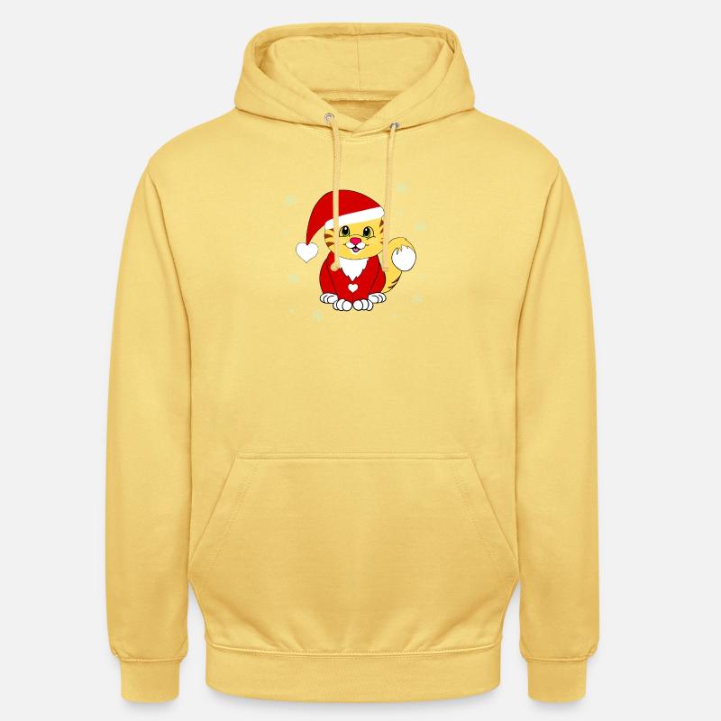 Gueule de bois de Noël - Sweat-shirt à capuche unisexe - jaune citron