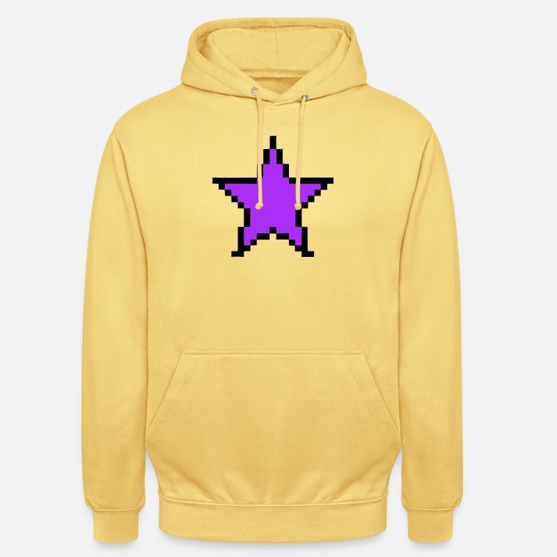 Pixel Stern 8-Bit Power Up - Unisex Hoodie - Zitronengelb