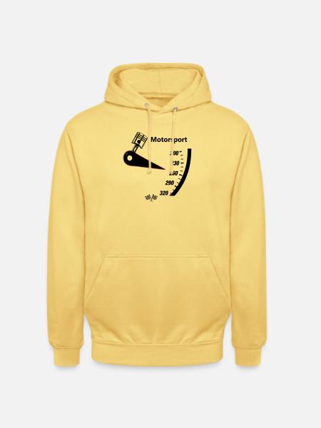 Motorsport Speedometer - Unisex Hoodie - lemon yellow
