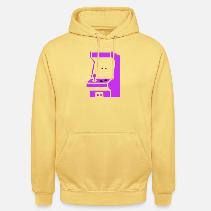 Machine à sous Arcade Silhouette - Sweat-shirt à capuche unisexe - jaune citron