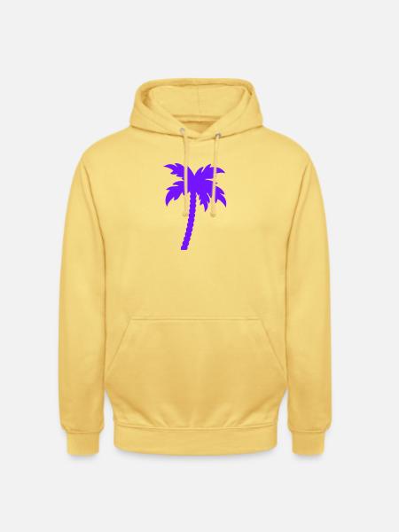 palme- - Unisex Hoodie - Zitronengelb