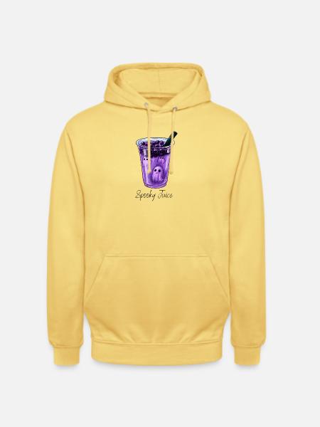 Specky Geistersaft Lila Beeren-Phantom - Unisex Hoodie - Zitronengelb