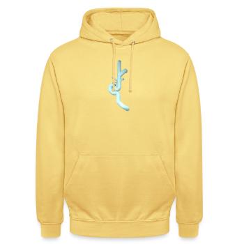 Don Giordano in celestial - Unisex Hoodie - lemon yellow - Front - Alina (178cm) & Michal (187cm)