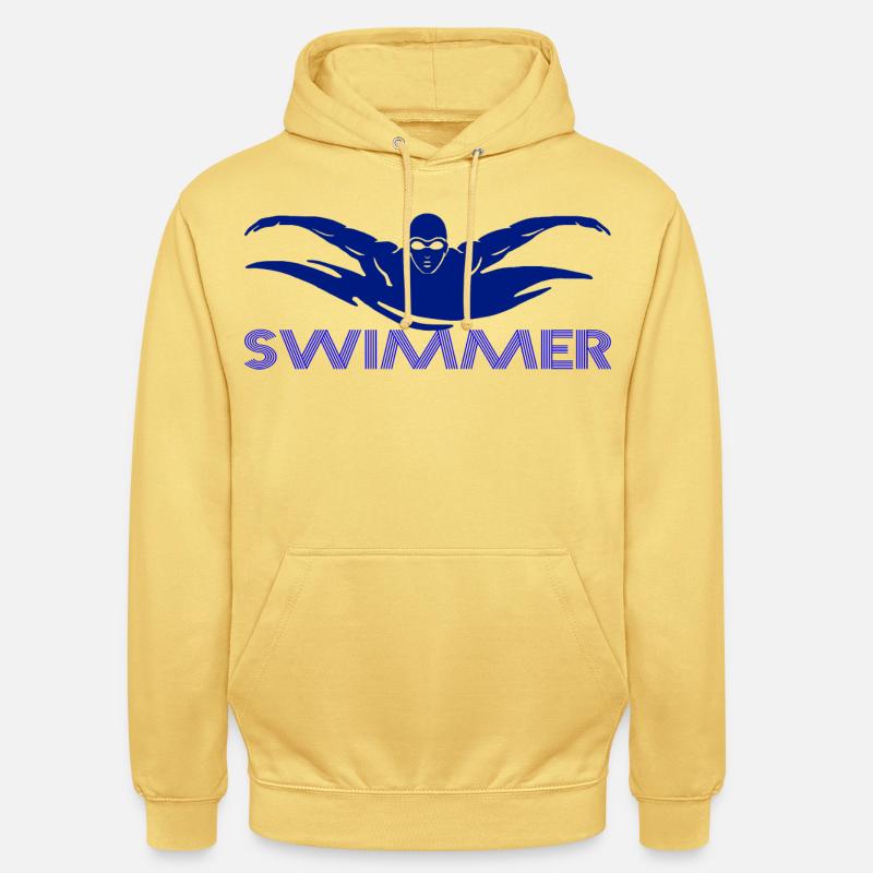 Nageur - Sweat-shirt à capuche unisexe - jaune citron