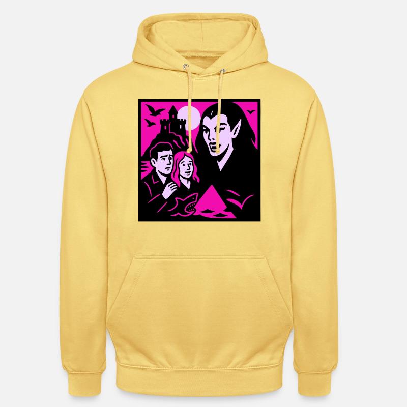 Comtesse vampire - Sweat-shirt à capuche unisexe - jaune citron