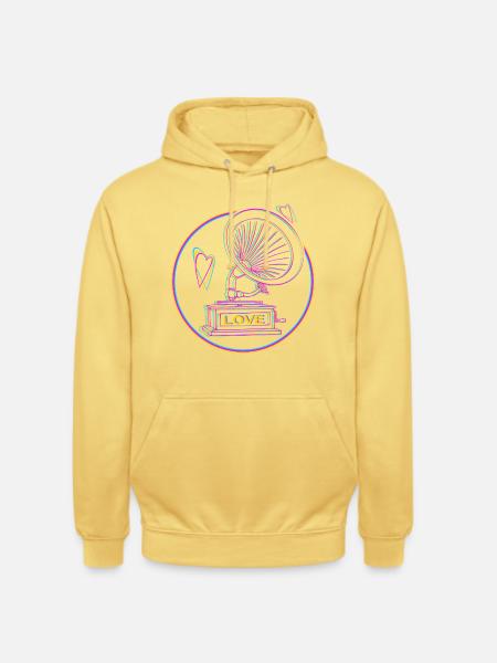 Music Lover - Unisex Hoodie - Zitronengelb