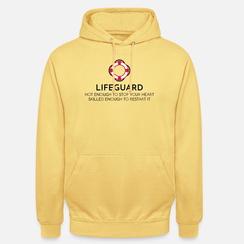 Maître-nageur - Sweat-shirt à capuche unisexe - jaune citron