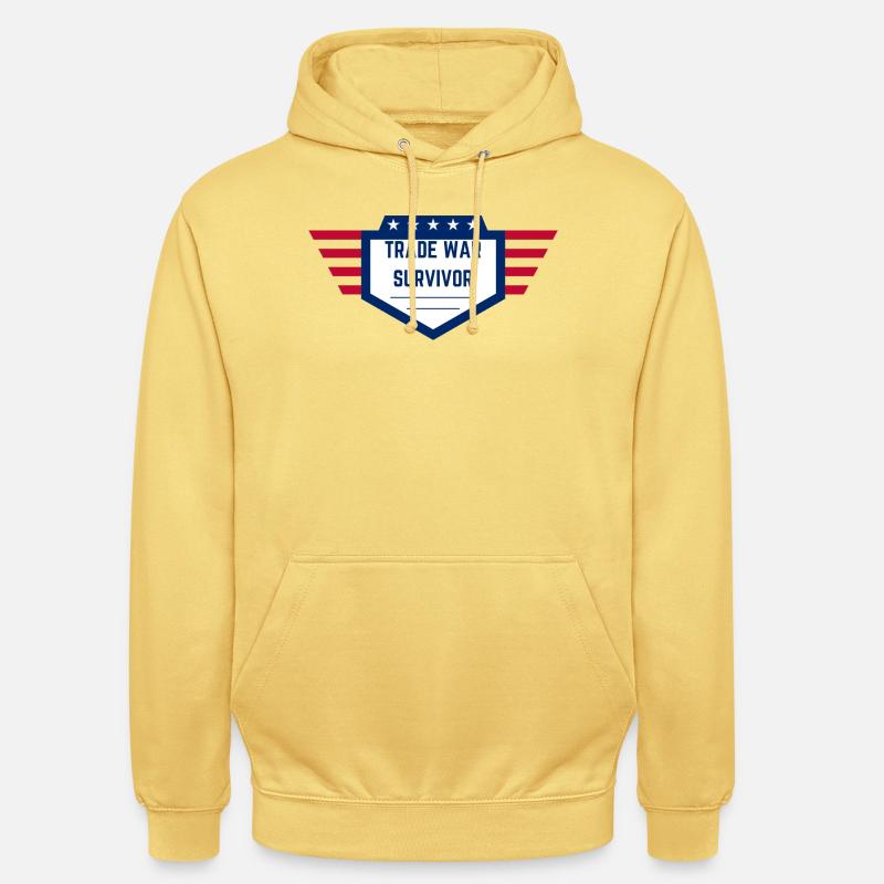 Trade War Survivor - US Edition - Unisex Hoodie - Zitronengelb