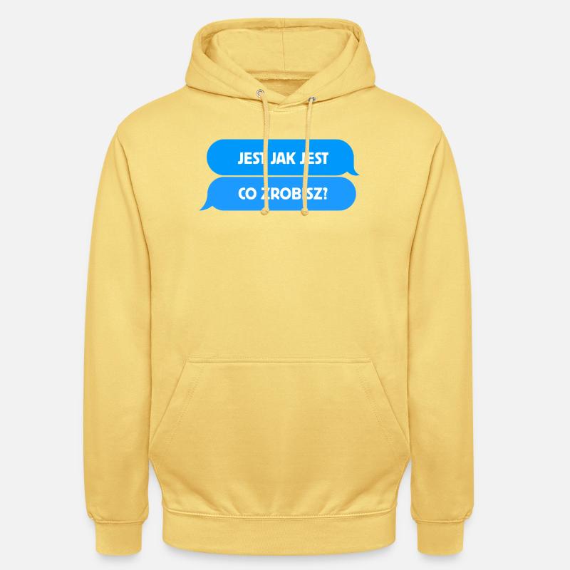 C’est comme ça. - Que vas-tu faire ? U1 - Sweat-shirt à capuche unisexe - jaune citron
