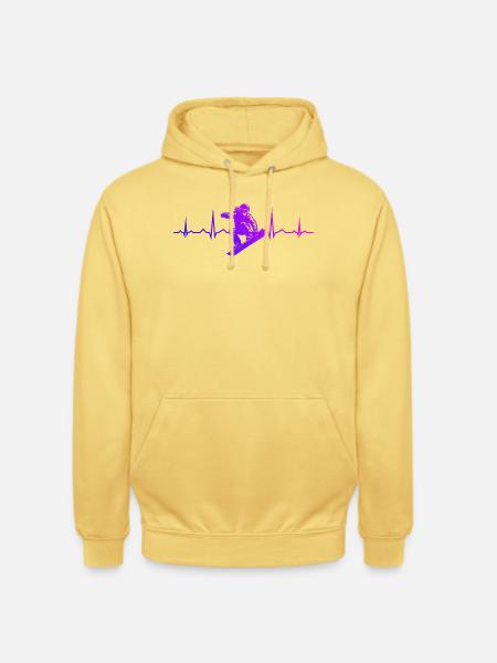 Snowboard vibes for snowboard - Unisex Hoodie - lemon yellow