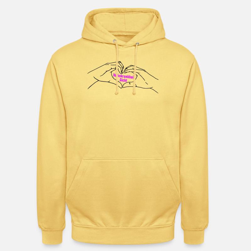 Herz Symbol Gicht - Unisex Hoodie - Zitronengelb