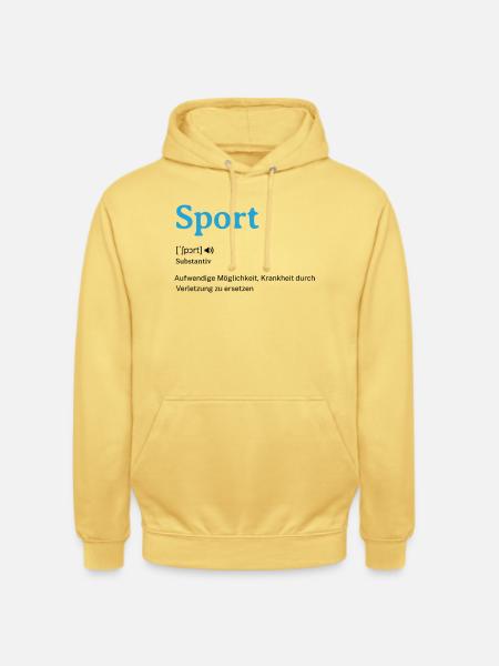 Sport Aufwendige Möglichkeit - Unisex Hoodie - Zitronengelb
