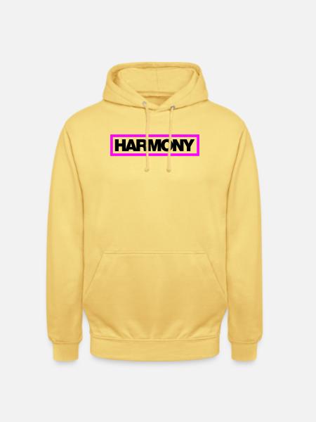 Typo HARMONY Kontur 2C - Unisex Hoodie - Zitronengelb